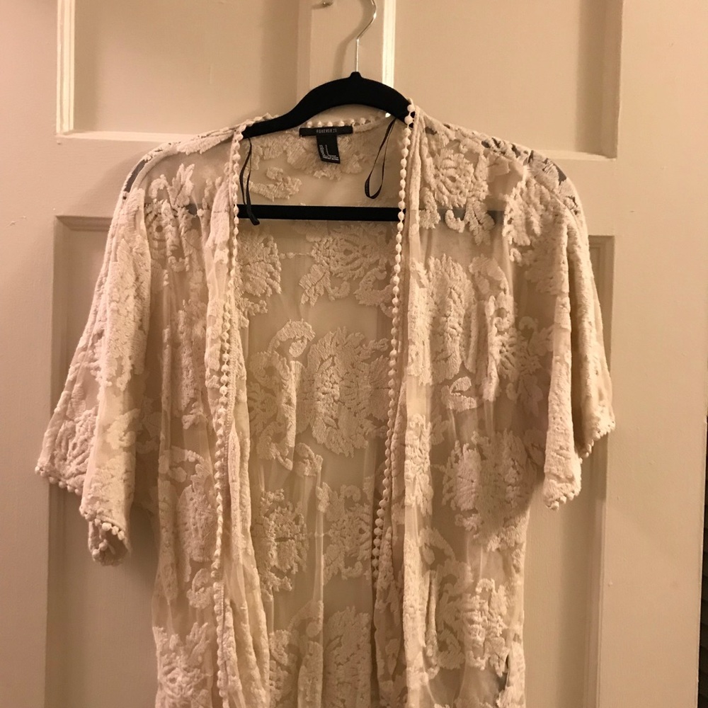 Forever 21 lace cardigan.